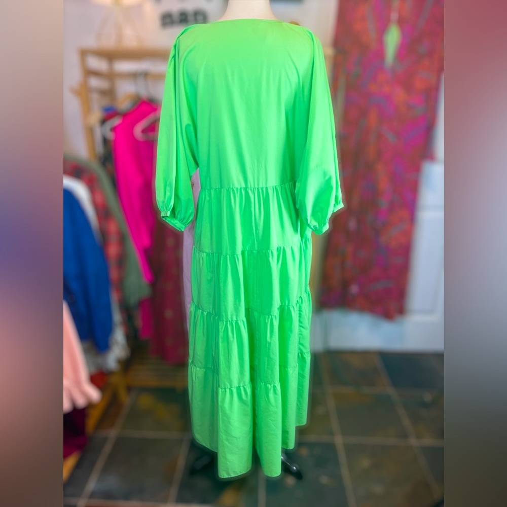 Zara Bright Green Maxi Dress - Picture 4 of 4